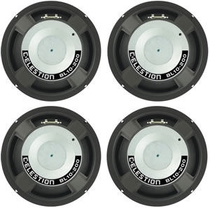 4 x Celestion BL10-200S 16ohm Bass Guitar Speakers - BUNDLE PACK