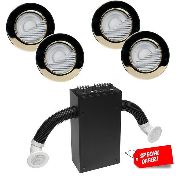 Buy 4 KEF Brass Ci50R Speakers + get FREE In-Ceiling Subwoofer!