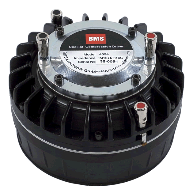 BMS 4594HE 1,4" Coaxial Neodymium Compression Driver, 3,5" + 1,75" VC 8 Ohm