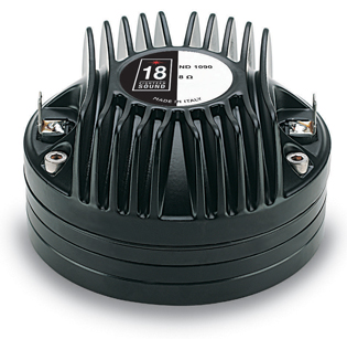 18 Sound ND1090 1" 8ohm 50watt NEO HF Compression Driver