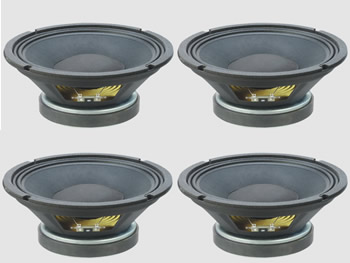 4 x Celestion TF 1020 8ohm 10" PA Speakers - BUNDLE PACK - Click Image to Close