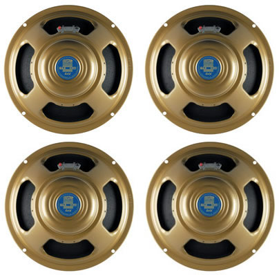 4 x Celestion Gold 12" Alnico Guitar Speaker 15ohm - BUNDLE PACK