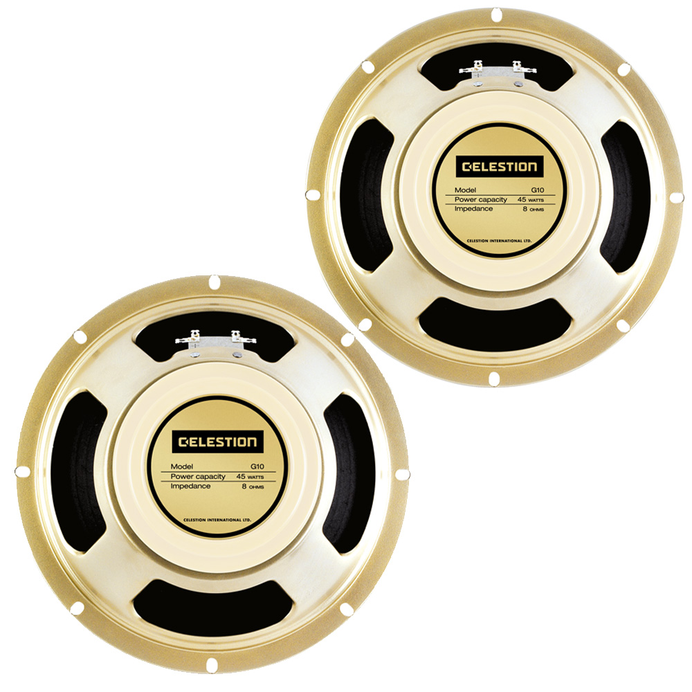 PAIR PACK (x2) Celestion G10 Creamback 8ohm 10" Guitar Speaker - Click Image to Close