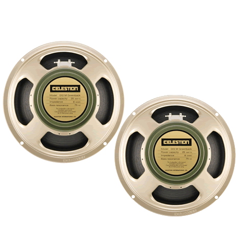 PAIR PACK (2x) Celestion G12M Greenback Guitar Speakers 16ohm