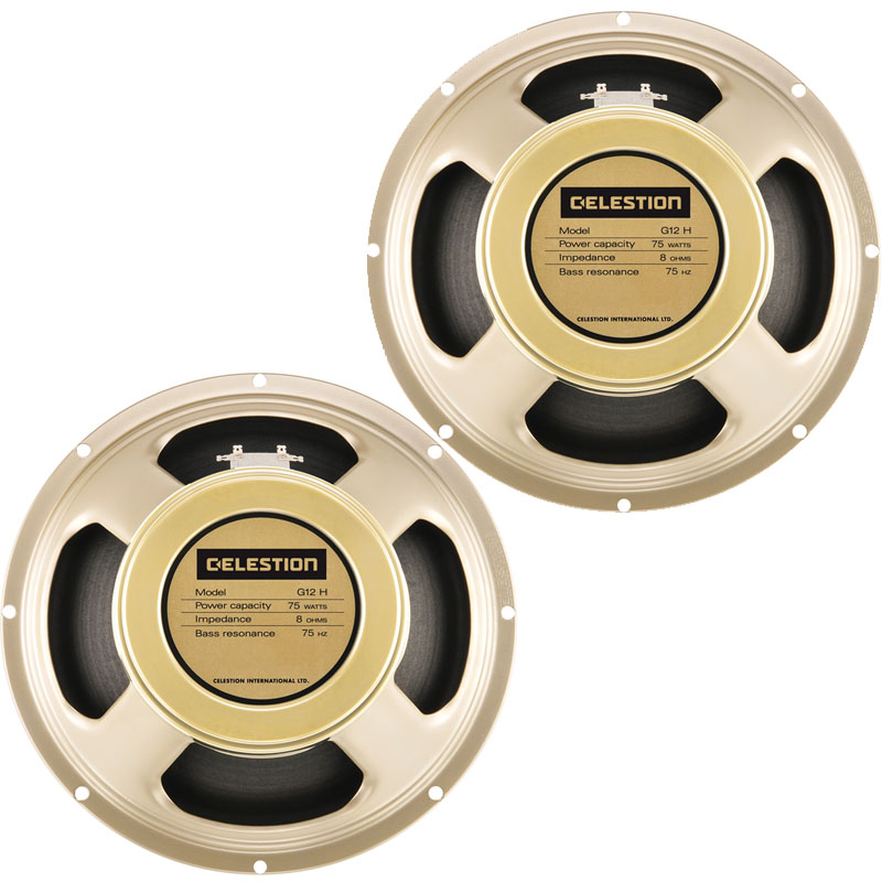 PAIR PACK (X2) Celestion G12H 75 Creamback 12" Guitar Speaker 8ohm - Click Image to Close