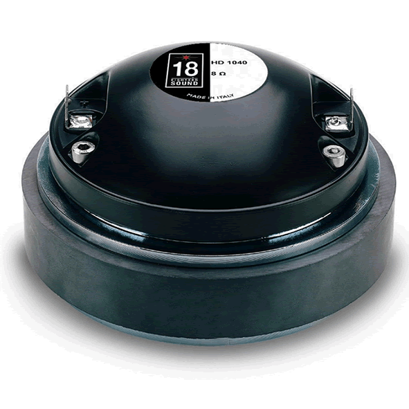 18 Sound HD1040 40 Watt 8ohm HF Ferrite Compression Driver - Click Image to Close