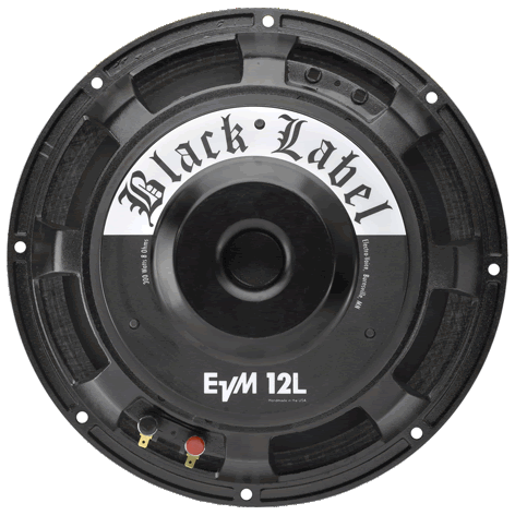ElectroVoice EVM12L Black Label 8ohm Guitar Speaker