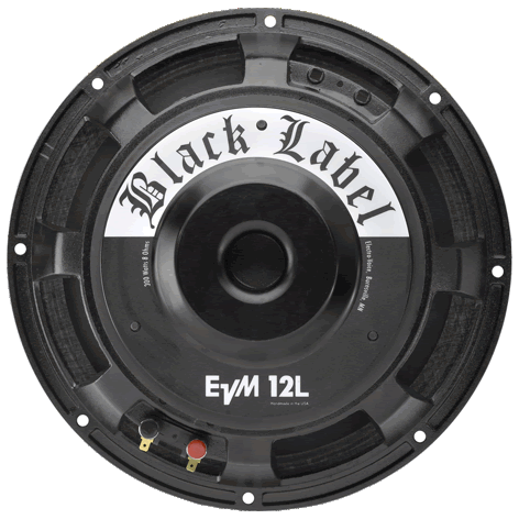 ElectroVoice EVM12L Black Label 8ohm Guitar Speaker - Click Image to Close