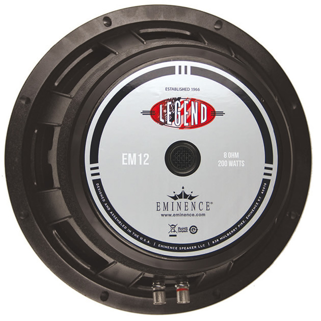 Eminence Legend EM 12A 12" 200 W 8 Ohms Guitar Speaker - Click Image to Close