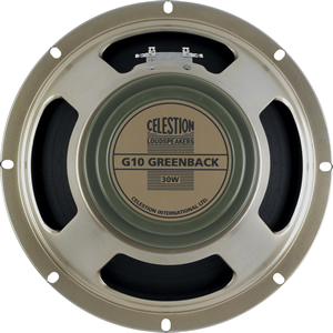 Celestion G10 Greenback 16ohm 10" Guitar Speaker