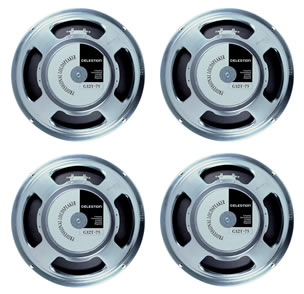 4 x Celestion G12T-75 Classic Guitar Speakers 8ohm BUNDLE PACK - Click Image to Close