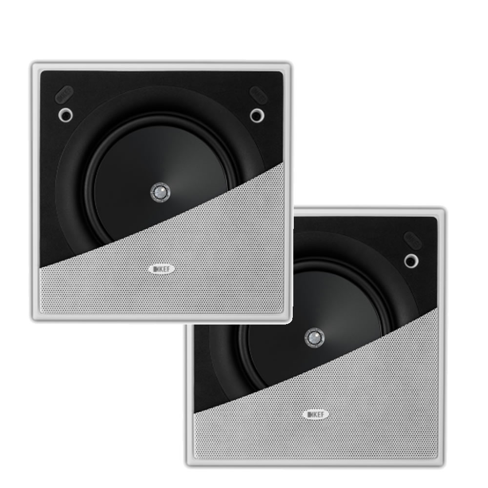 KEF Ci160.2CS speaker SQUARE In Wall or Ceiling Speaker - Click Image to Close