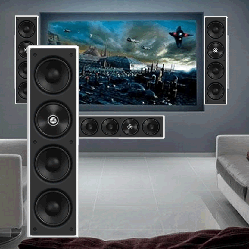 3 PACK DEAL KEF Ci4100ql In Wall Speaker Right Left & Centre - Click Image to Close