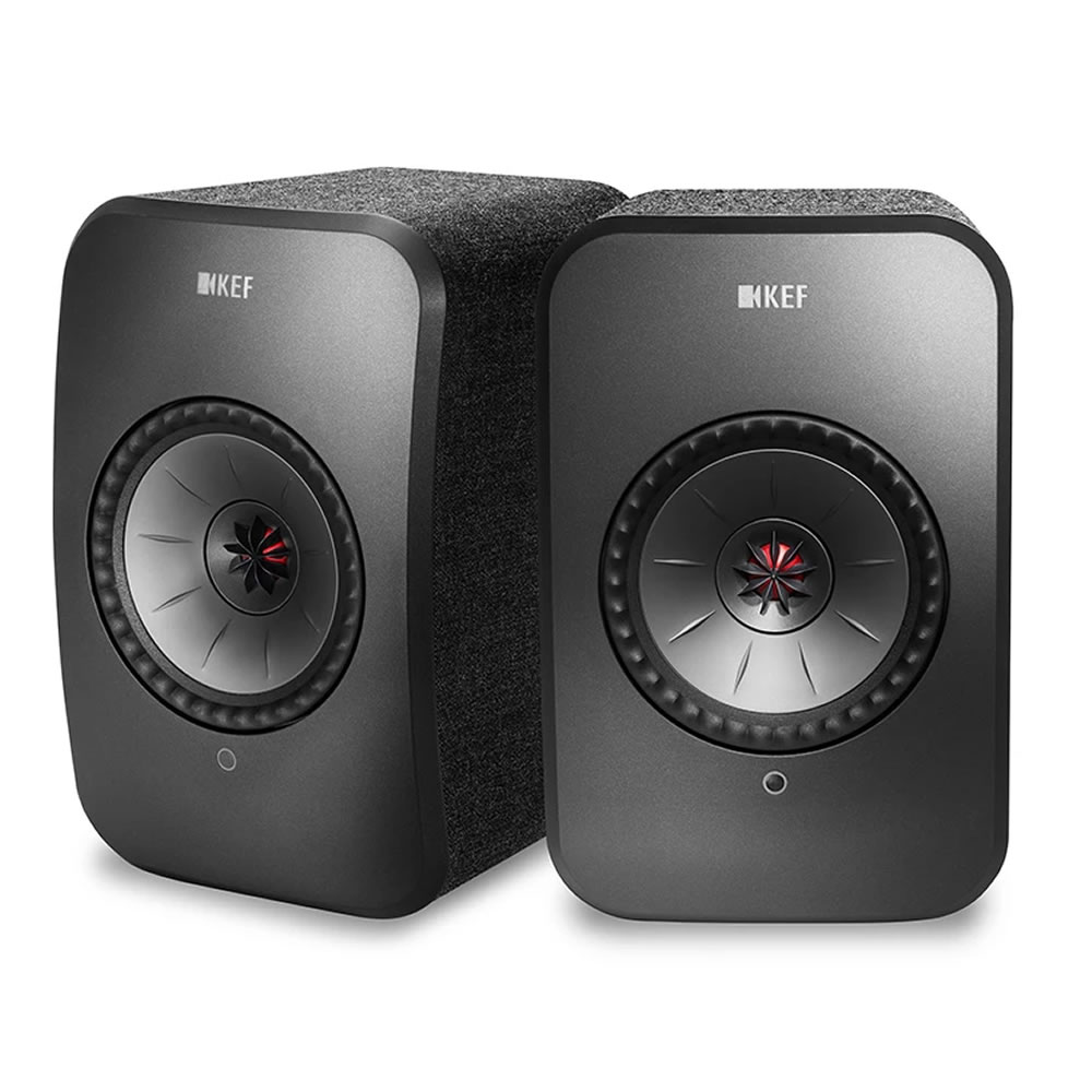 KEF LSX Wireless Powered Speakers Black (PAIR)