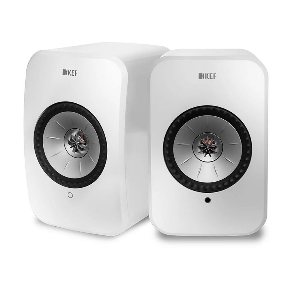 KEF LSX Wireless Powered Speakers White (PAIR) - Click Image to Close