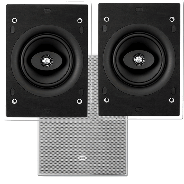 PAIR PACK KEF Ci160CL speaker RECTANGLE In Wall or Ceiling