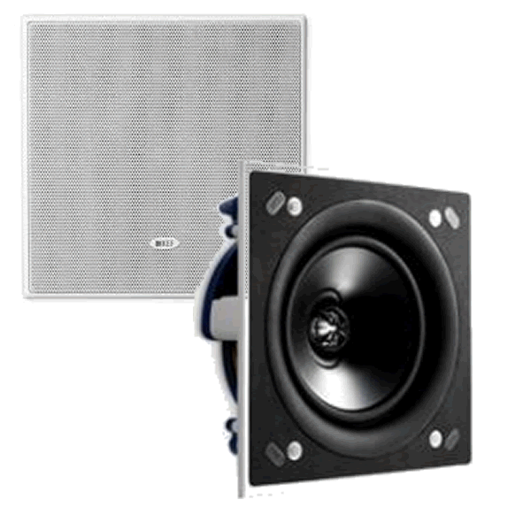 KEF Ci160QS UNI-Q speaker SQUARE In Wall or Ceiling