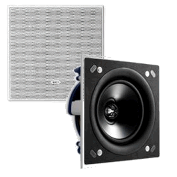 KEF Ci160QS UNI-Q speaker SQUARE In Wall or Ceiling - Click Image to Close