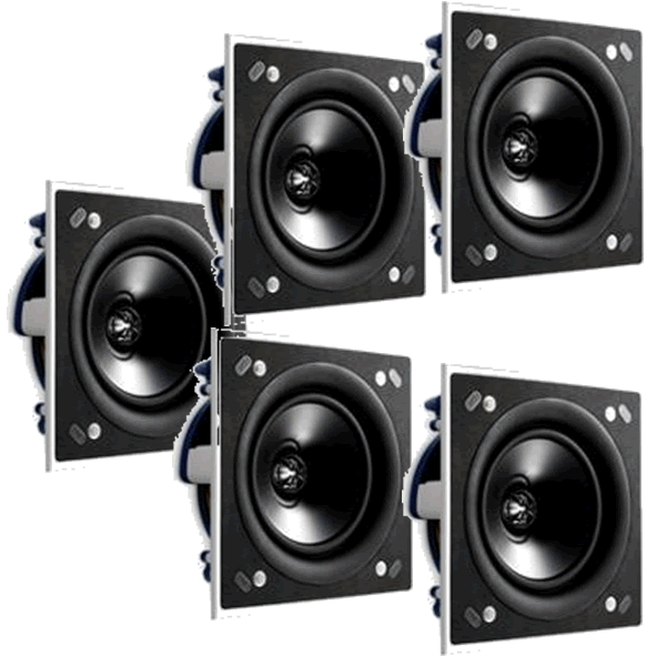 KEF Ci160QS UNI-Q speaker SQUARE In Wall or Ceiling