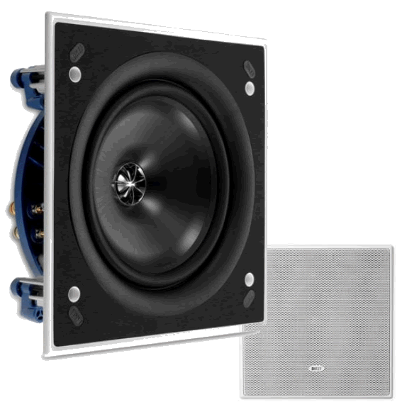 KEF Ci200QS UNI-Q speaker SQUARE In Wall or Ceiling - Click Image to Close