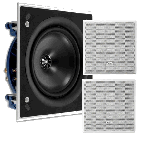 KEF Ci200QS UNI-Q speaker SQUARE In Wall or Ceiling - Click Image to Close