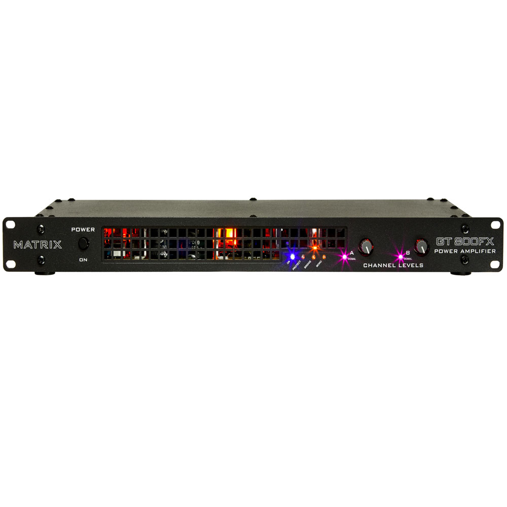 Matrix GT800FX 800w Guitar Power Amplifier x2 Channels 400watts @ 4ohm - Click Image to Close