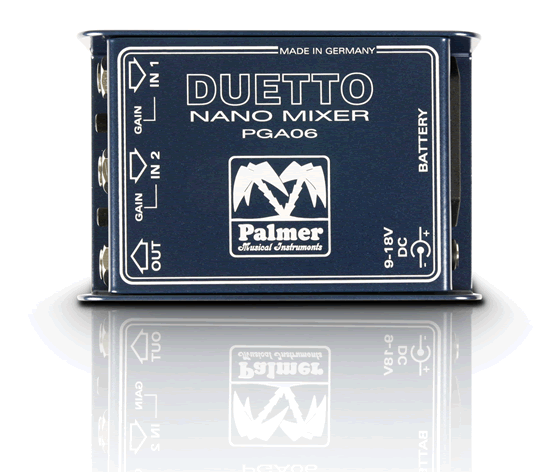 Palmer DUETTO - Nano Mixer for Guitars and Line Signals - Click Image to Close
