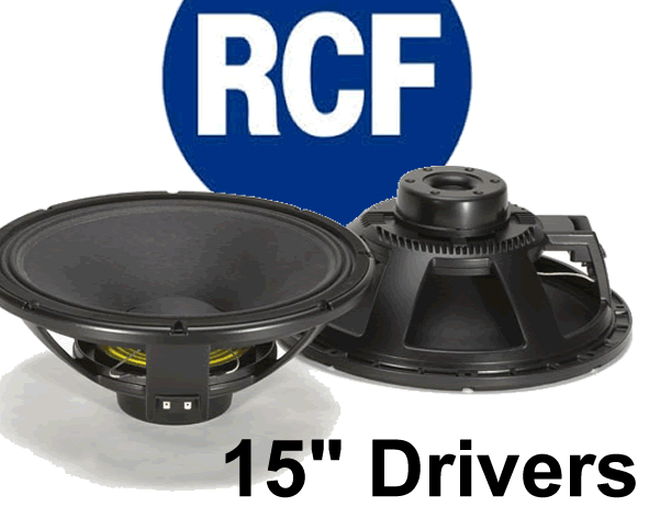 RCF 15" PA Speakers