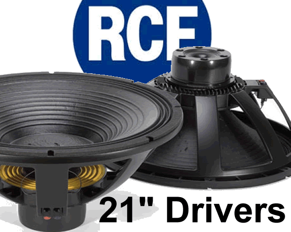 RCF 21" PA Speakers