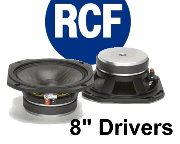 RCF 8" PA Speakers