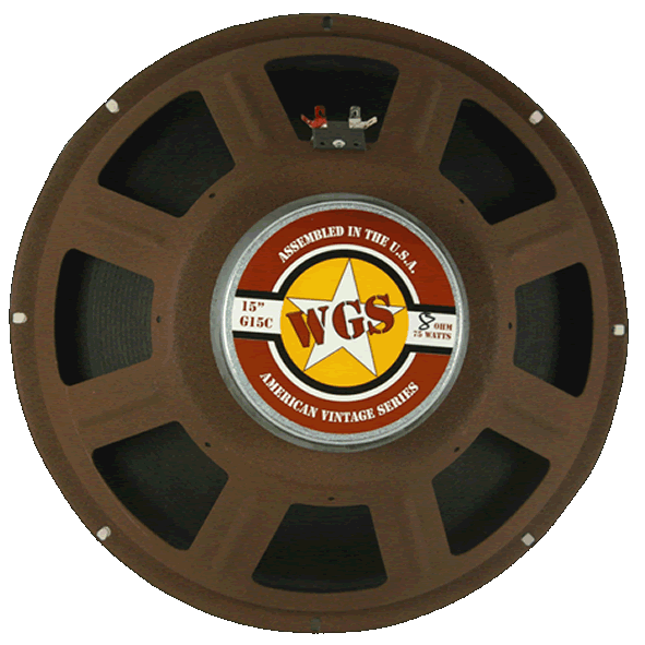 WGS 15" G15C 8ohm 75 Watts Ceramic Guitar Speaker - Click Image to Close