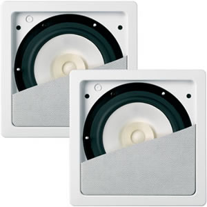 KEF In-Wall Ci160.2FS Speaker - Square - White (EACH) - Click Image to Close