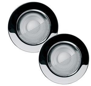 2 x KEF In-Ceiling Ci50R Speakers - Chrome (PAIR) - Click Image to Close