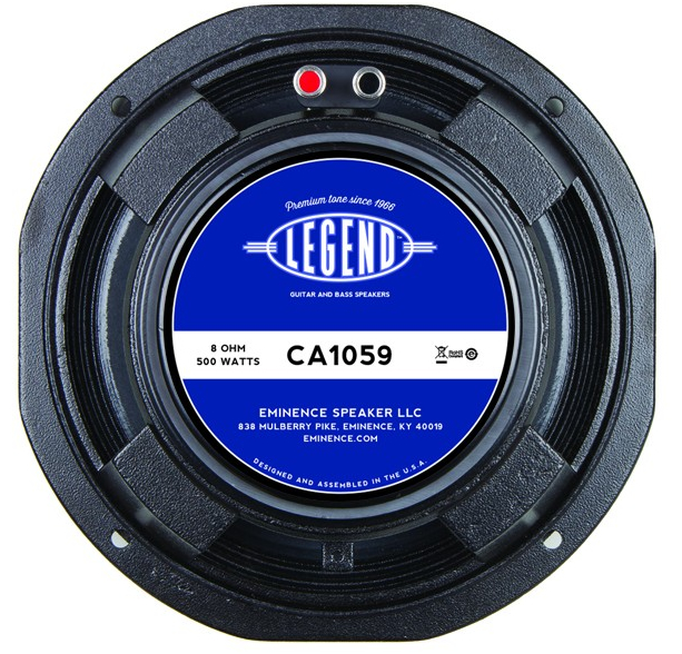 Eminence LEGEND CA 1059 A 8ohm 10" 350 watt Bass Guitar Speaker - Click Image to Close