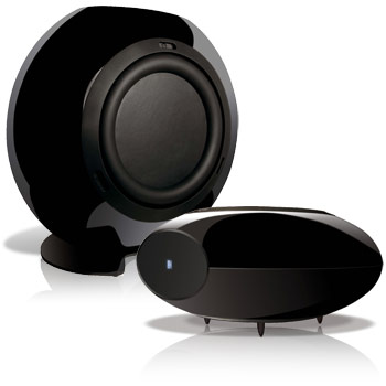 KEF HTB2SE Powered Subwoofer Speaker - High Gloss Black (EACH) - Click Image to Close