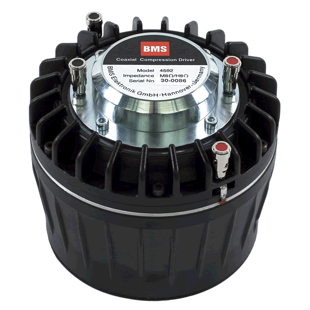 BMS 4592ND 2" Coaxial Neo Compression Driver, 3,5" + 1,75" VC 150 W x 80 W 118 dB 8 Ohm - Click Image to Close