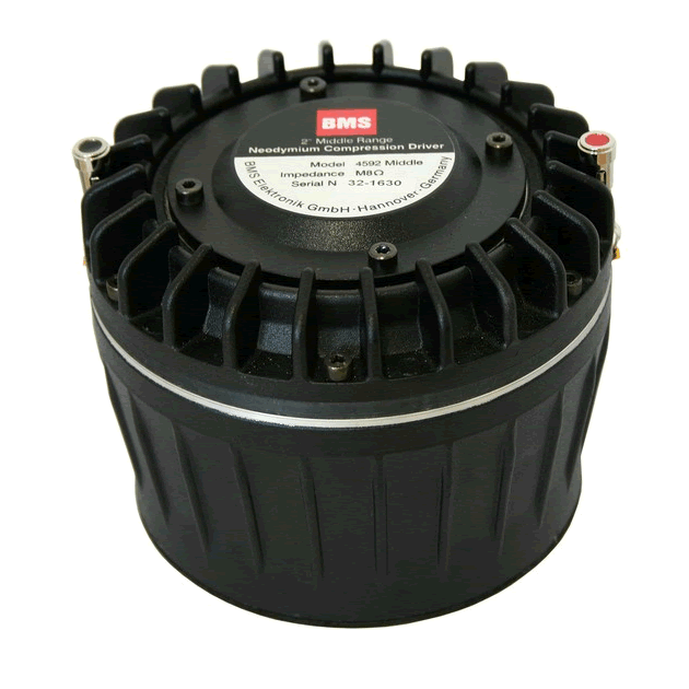 BMS 4592MID 2" Middle range Compression Driver, 3,5 " VC, 150 W AES, 118 dB 16 Ohm - Click Image to Close