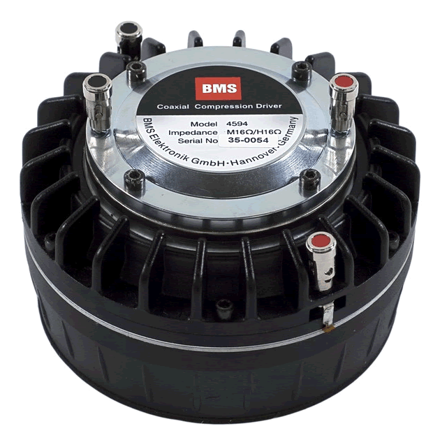 BMS 4594HE 1,4" Coaxial Neodymium Compression Driver, 3,5" + 1,75" VC 8 Ohm - Click Image to Close