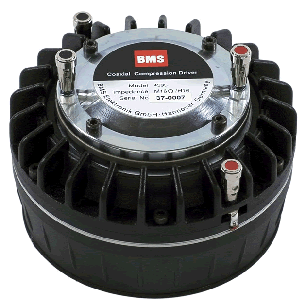 BMS 4595 1,5" Coaxial Neo Compression Driver, 3,5" + 1,75" VC 150 W x 80 W 118 dB 8 Ohm