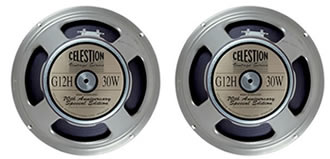PAIR PACK (2x) Celestion G12H-30 Guitar Speakers 8ohm - BUNDLE - Click Image to Close